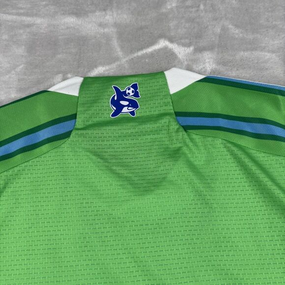Adidas Men’s Seattle Sounders Size XS Authentic Version Home Soccer Jersey MLS - Picture 8 of 14
